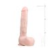 Easytoys - Dildo Grande com Ventosa e Escroto (29.5cm) - Cor Natural