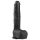 Easytoys - Dildo Grande com Ventosa e Escroto (29,5cm) - Preto