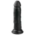 EasyToys - dildo realista com ventosa (15,5 cm, preto)