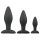 Easytoys Rocket - Conjunto de plugs anais - preto (3 peças)