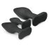Easytoys Rocket - Conjunto de plugs anais - preto (3 peças)