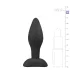 Easytoys - plug anal de silicone pequeno - preto