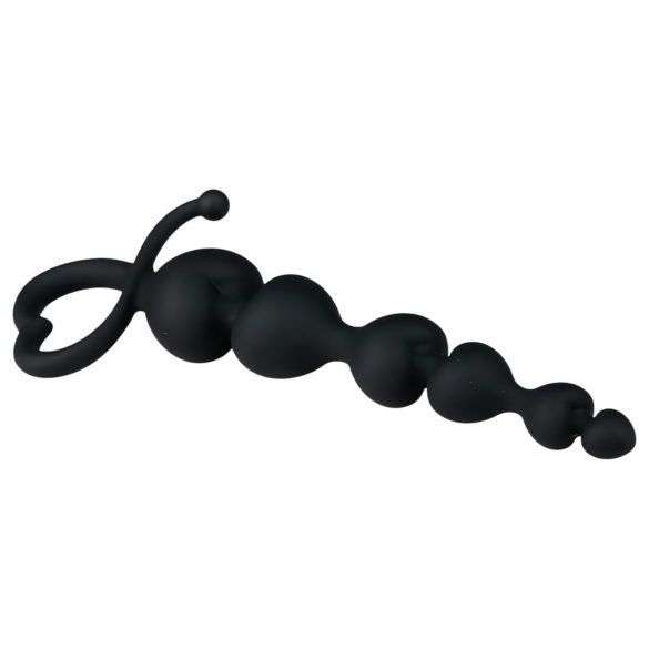 EasyToys - Dildo Anal com Pérolas (Preto)
