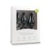 Conjunto de Plugs Anais com Anel Easytoys - 3 Peças (Preto)