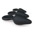Conjunto de Plugs Anais com Anel Easytoys - 3 Peças (Preto)