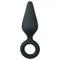 Easytoys - plug anal pequeno - silicone preto