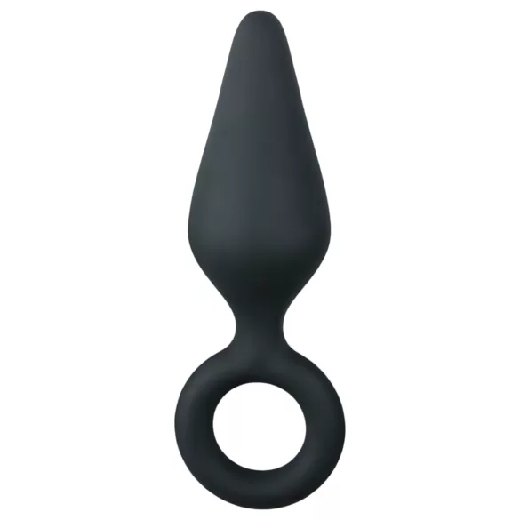 Easytoys - plug anal pequeno - silicone preto