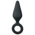 Plugue Pontiagudo Easytoys S - Plug Anal (preto) - Pequeno