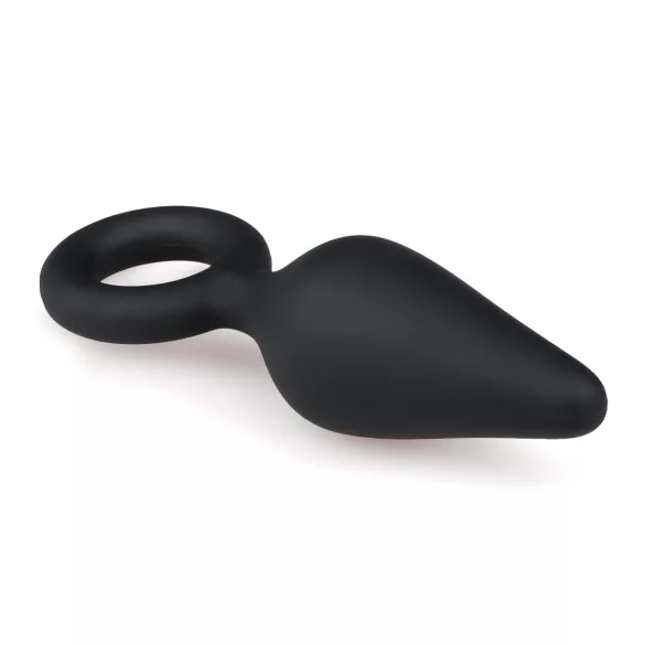 Easytoys - plug anal pequeno - silicone preto