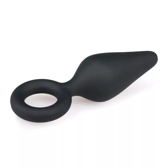 Easytoys - plug anal pequeno - silicone preto