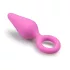 Easytoys - plug anal pequeno - silicone rosa