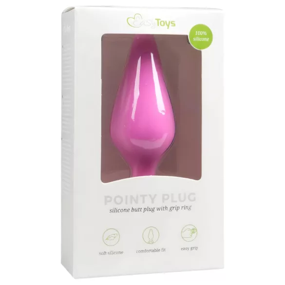 Easytoys - plug anal pequeno - silicone rosa