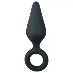 Easytoys - plug anal com anel - médio - preto
