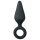 Plug Pontiagudo Easytoys - plug anal com anel - médio (preto)