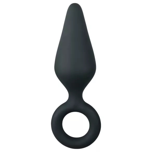 Easytoys - plug anal com anel - médio - preto