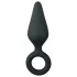 Easytoys - plug anal com anel - médio - preto