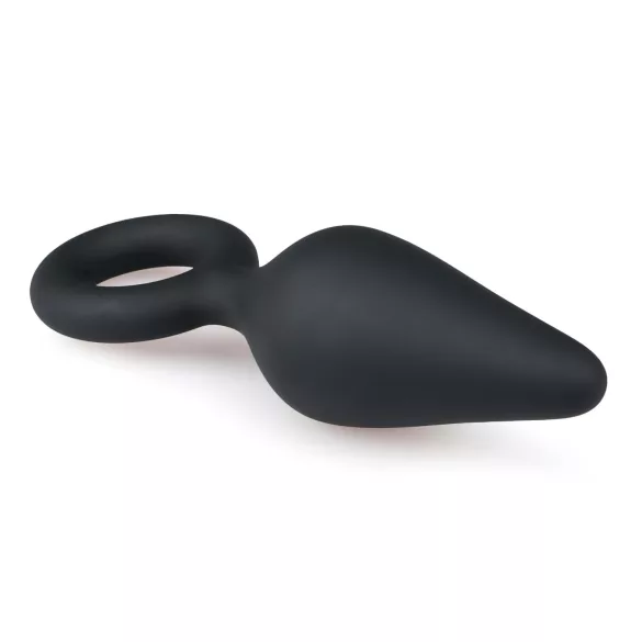 Easytoys - plug anal com anel - médio - preto