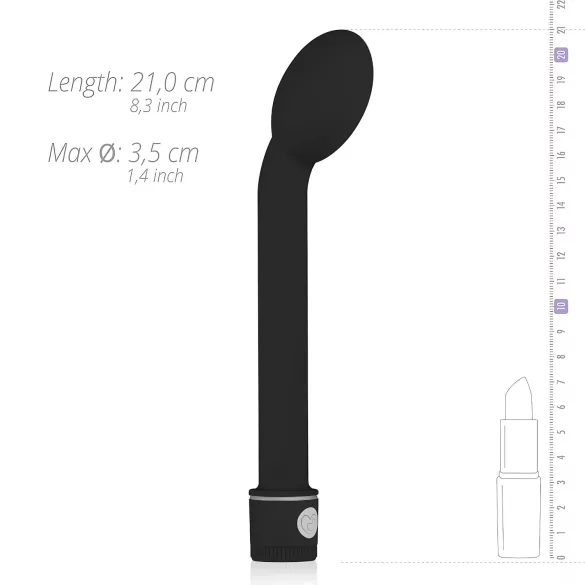 Easytoys Slim - vibrador ponto G - silicone preto