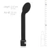 Easytoys Slim - vibrador ponto G - silicone preto