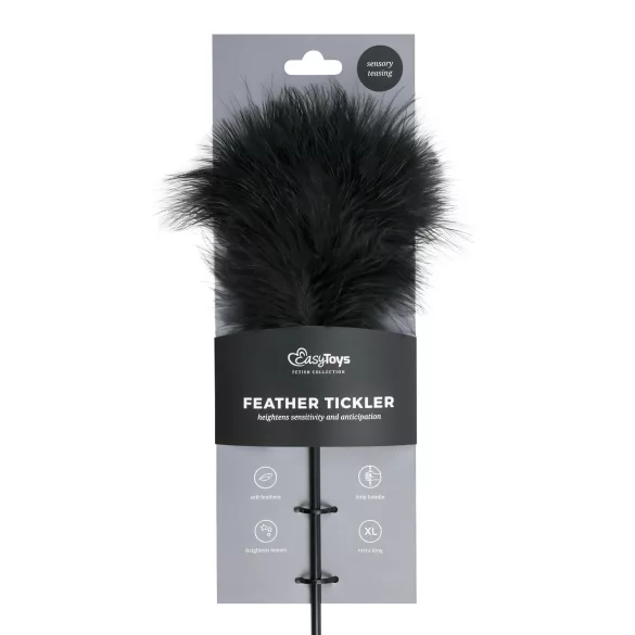 Easytoys - pluma teaser longa - preta