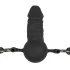 Easytoys - mordaça com dildo interno - silicone preto