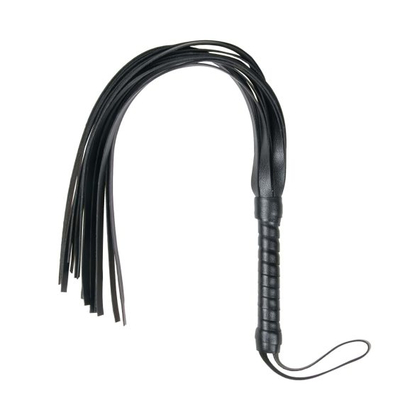 Easytoys Flogger - Chicote de Couro Sintético Macio (preto)