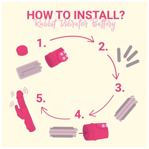 Easytoys Bunny - vibrador rotativo com movimento de empurrar - silicone lilás