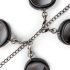 Easytoys - Conjunto de Coleira, Algemas para Pulsos e Tornozelos (Preto)