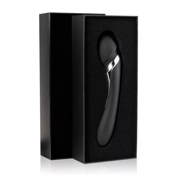 Sway No.1 - vibrador massageador recarregável 2 em 1 - silicone preto