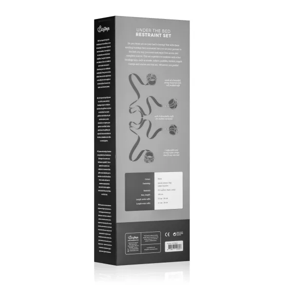 Easytoys - kit de amarras para cama - preto