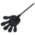 Rimba - chicote de silicone com mão - 40cm - preto