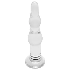 Rimba Dolly - plug anal de vidro ondulado - transparente