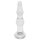 Rimba Dolly - Dildo de Vidro Ondulado para Uso Anal (Transparente)