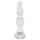 Rimba Dolly - plug anal de vidro ondulado - transparente