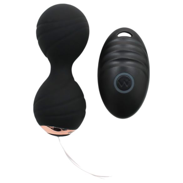 Rimba Cannes - Ovo Vibratório Recarregável com Controle Remoto (preto)
