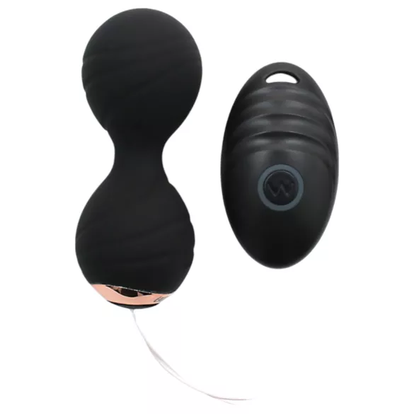 Rimba Cannes - ovo vibratório sem fio recarregável - preto