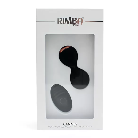 Rimba Cannes - ovo vibratório sem fio recarregável - preto