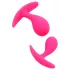 Rimba Copenhagen - plug anal conjunto - 2 peças - silicone rosa
