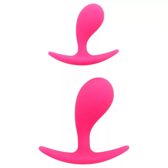 Rimba Copenhagen - plug anal conjunto - 2 peças - silicone rosa