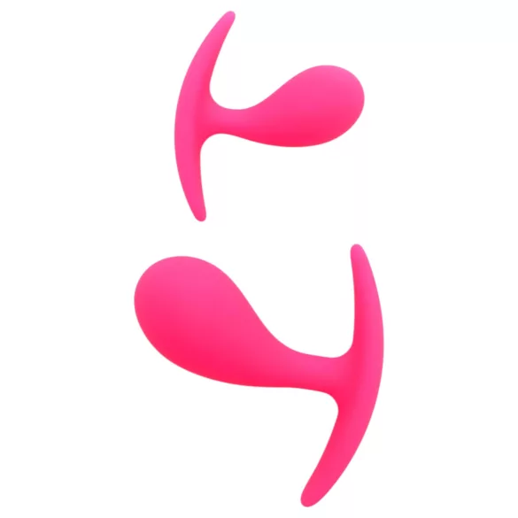 Rimba Copenhagen - plug anal conjunto - 2 peças - silicone rosa