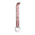 Rimba Sammy - Dildo de Vidro para Ponto G (Transparente com Estampa)