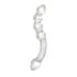 Rimba Xena - Dildo Duplo de Vidro (Transparente)