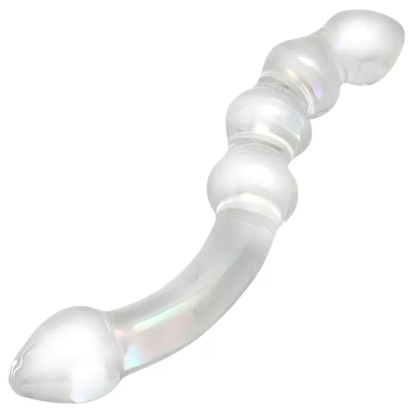 Rimba Xena - dildo duplo de vidro transparente