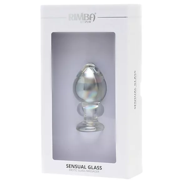 Rimba Zelda - plug anal de vidro cônico (transparente)