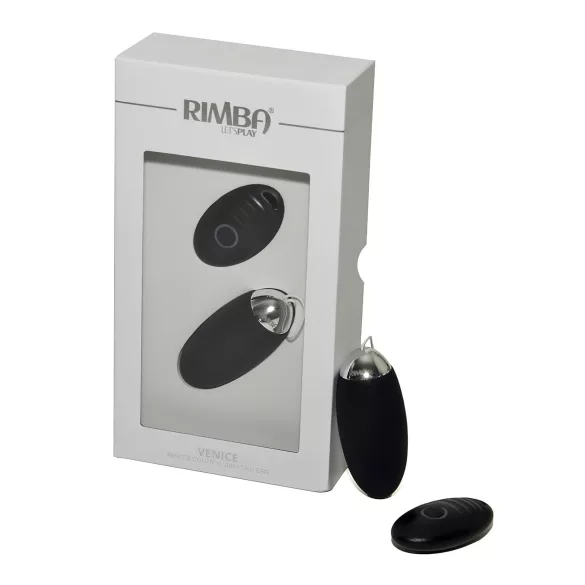 Rimba Venice - ovo vibratório recarregável com controle remoto - preto