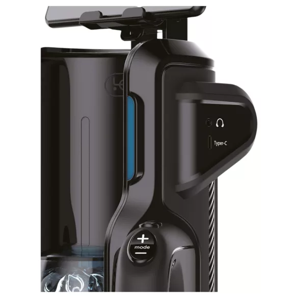 LETEN SM 500 - masturbador masculino vai e vem - suporte para celular - preto