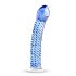 Gildo Glass Nº 5 - Dildo espiral vidro (transparente-azul)
