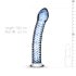 Gildo Glass Nº 5 - Dildo espiral vidro (transparente-azul)