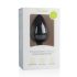 Easytoys Diamond - plug anal com pedra branca (grande) - preto