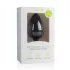 Easytoys Diamond - plug anal com pedra branca grande - silicone preto